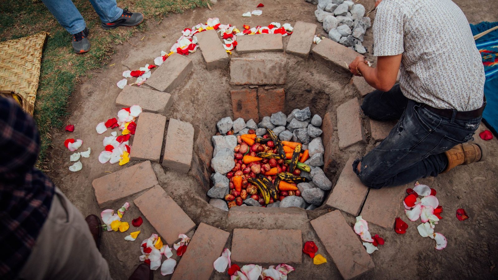 Earth oven ritual