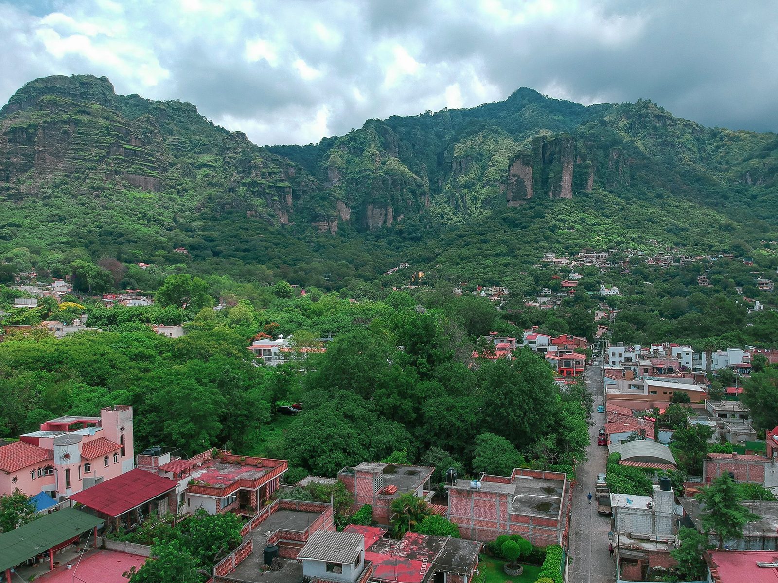 Tepoztlán aerial view